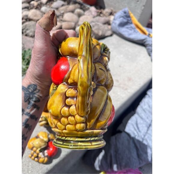 1970 Vintage Vintage 60s MCM Ardco Japan Dallas Harvest Fruit Tea Set - 9-Pieces - Picture 16 of 16